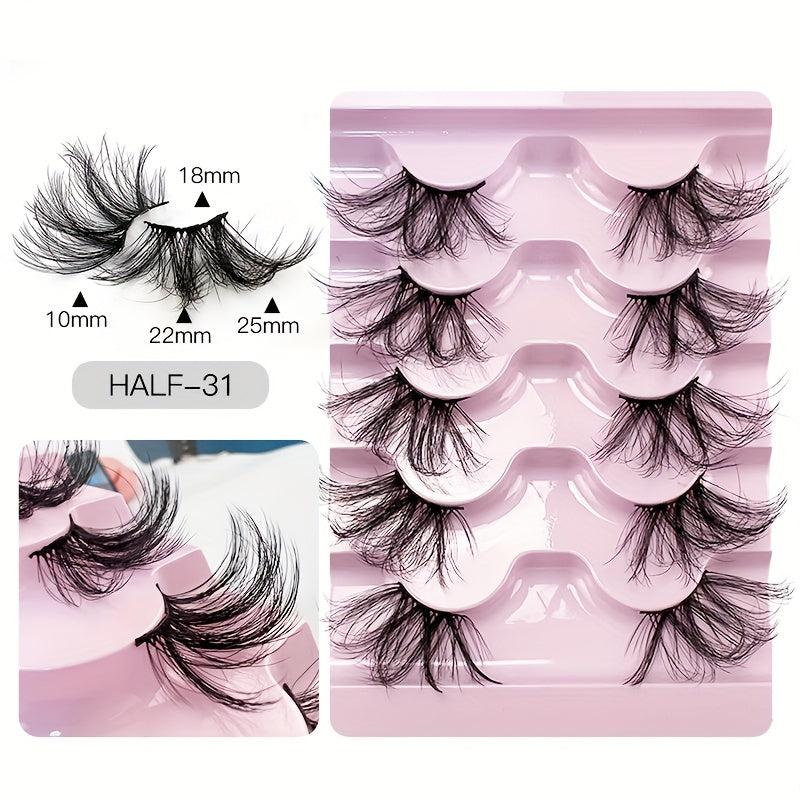 Thick Crossed Faux Mink Eyelashes Lazy Style Eyelashes