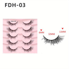 Natural Fox Eyes False Eyelashes for Enhanced Look