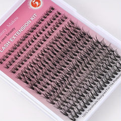 12 Rows 3D Effect False Eyelashes Natural Thick Soft Single Cluster 30P