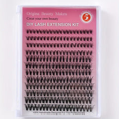 12 Rows 3D Effect False Eyelashes Natural Thick Soft Single Cluster 30P