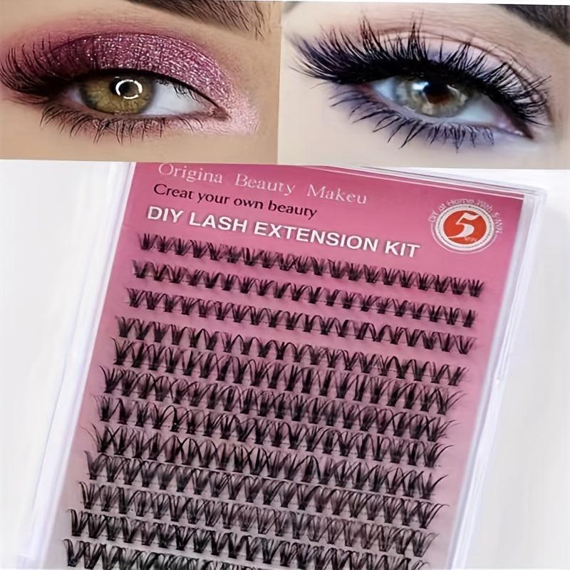 12 Rows 3D Effect False Eyelashes Natural Thick Soft Single Cluster 30P