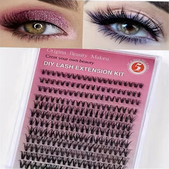 12 Rows 3D Effect False Eyelashes Natural Thick Soft Single Cluster 30P