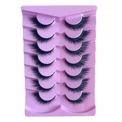 7 Pairs Faux Mink Eyelashes, Natural Volume, Extra Length