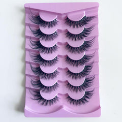 7 Pairs Faux Mink Eyelashes, Natural Volume, Extra Length