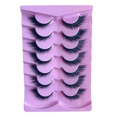 7 Pairs Faux Mink Eyelashes, Natural Volume, Extra Length