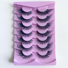 7 Pairs Faux Mink Eyelashes, Natural Volume, Extra Length