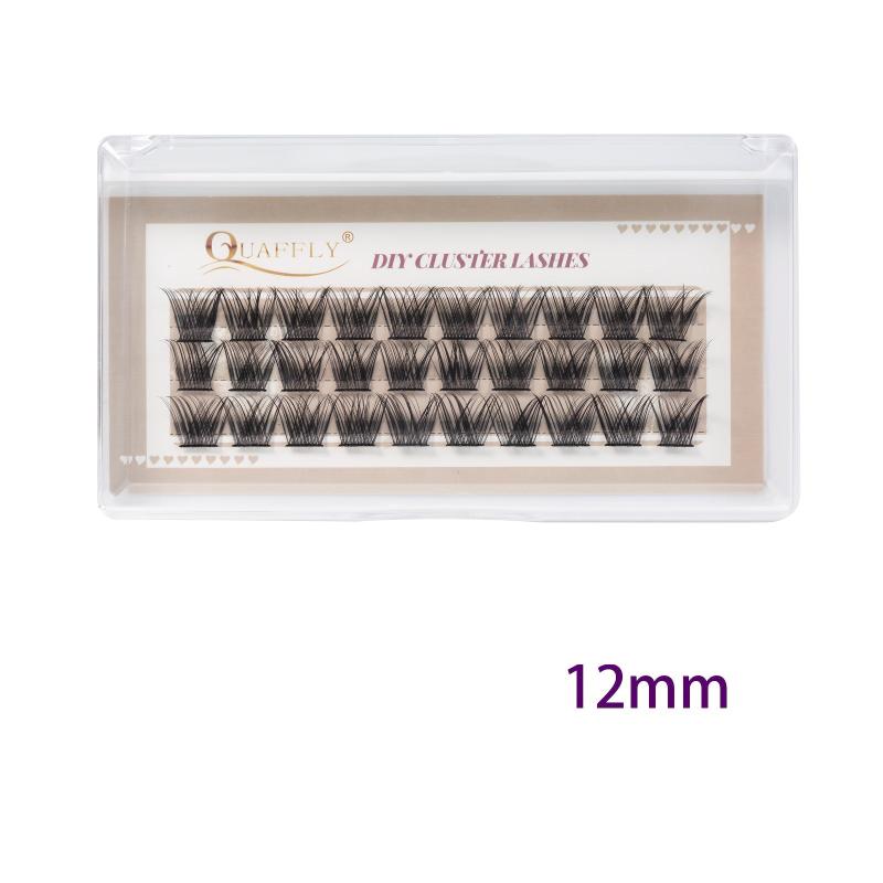 DIY Eyelashes Cluster 30pcs Easy Applying At Home C Curl False Lashes 10 12 14mm