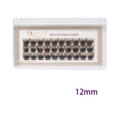 DIY Eyelashes Cluster 30pcs Easy Applying At Home C Curl False Lashes 10 12 14mm