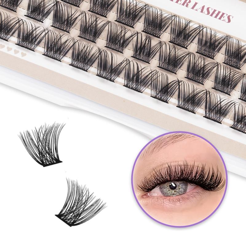 DIY Eyelashes Cluster 30pcs Easy Applying At Home C Curl False Lashes 10 12 14mm