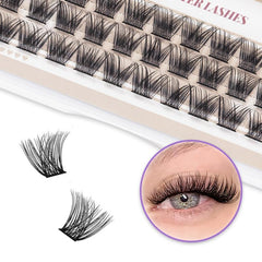 DIY Eyelashes Cluster 30pcs Easy Applying At Home C Curl False Lashes 10 12 14mm