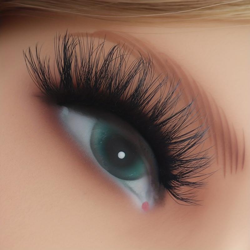 7 Pairs 15mm Thick Curling Fluffy False Eyelashes Cat Eye End Lengthening
