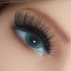7 Pairs 15mm Thick Curling Fluffy False Eyelashes Cat Eye End Lengthening