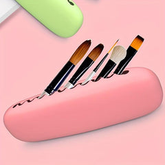 Silicone Makeup Brush Holder Travel Case Waterproof Organizer