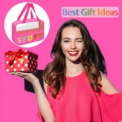 2 Chenille Letter Patches Clear Makeup Bag Waterproof Tote Bag
