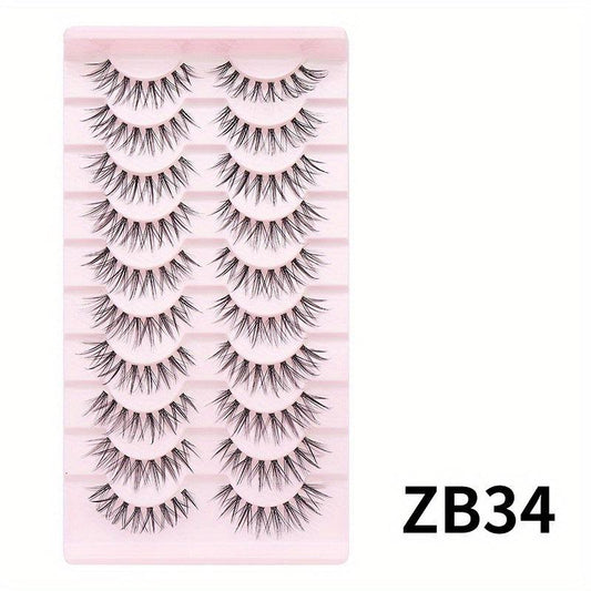 Cat Eye False Eyelashes Natural Look Segmented Curling False Eyelashes