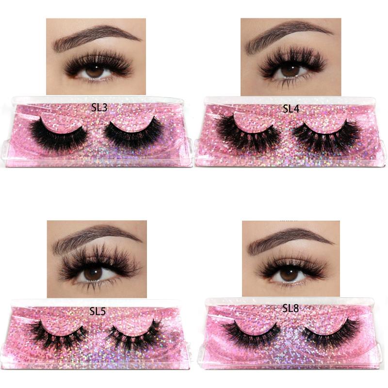 Natural 3D Mink Lashes Mixed Styles Lightweight Reusable Soft