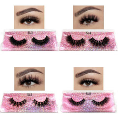 Natural 3D Mink Lashes Mixed Styles Lightweight Reusable Soft