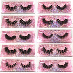 Natural 3D Mink Lashes Mixed Styles Lightweight Reusable Soft