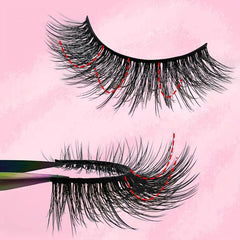 5 Pairs Short Wispy Faux Mink Fluffy Lashes 15mm Natural Look