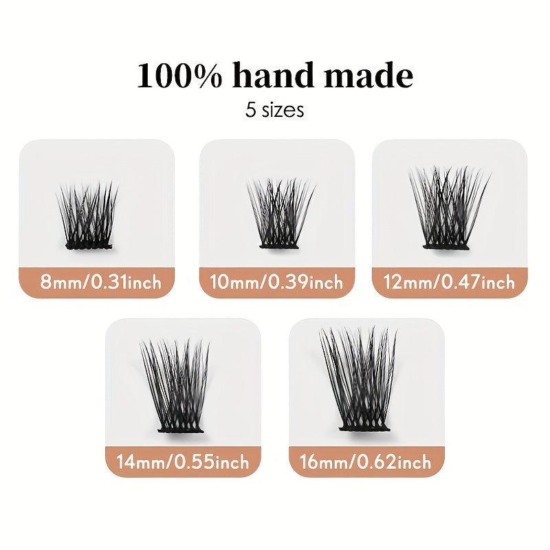 DIY Cluster Lashes Extension False Eyelashes C Curl Natural Look