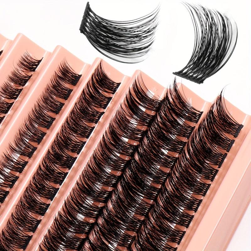 DIY Cluster Lashes Extension False Eyelashes C Curl Natural Look