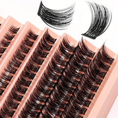 DIY Cluster Lashes Extension False Eyelashes C Curl Natural Look