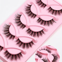 3D Thick False Eyelashes Charming Big Eye Look Wispy Fluffy Lashes