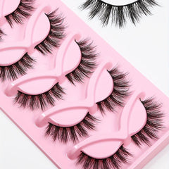 3D Thick False Eyelashes Charming Big Eye Look Wispy Fluffy Lashes