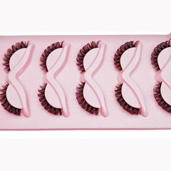 5 Pairs Reusable Faux Mink False Eyelashes Natural and Thick Makeup Lashes