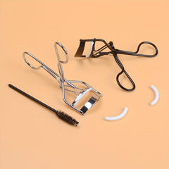3pcs Wide Angle Lash Curler Set with Comb Pinch Pain - Stainless Steel
