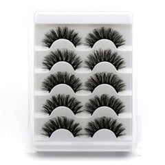 5 Pairs Fluffy Faux Mink 8D Wispy Lashes