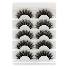 5 Pairs Fluffy Faux Mink 8D Wispy Lashes