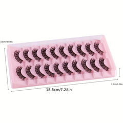 10 Pairs Fluffy Thick False Eyelashes Natural Volume Soft Long Full Strip Lashes