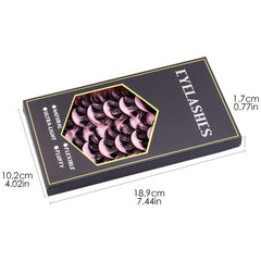 Faux Mink False Eyelashes Fluffy Thick Curling Lashes 10 Pairs