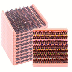 Large Capacity Segmented Butterfly Applique Individual Cluster Lashes