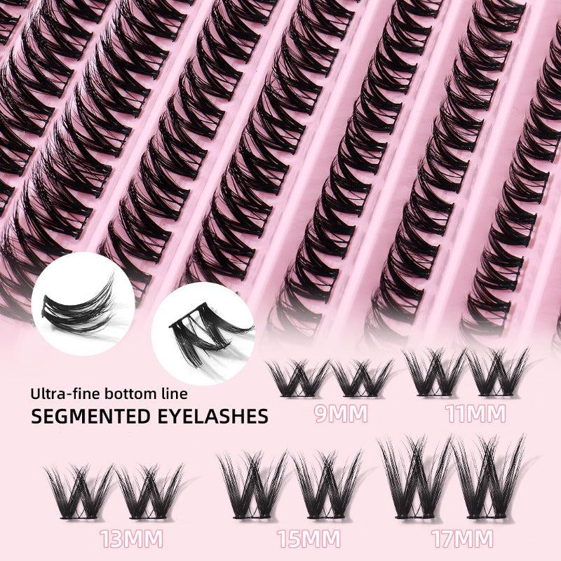 Cluster False Eyelashes Large Capacity Natural Thick Segmented False Eyelashes