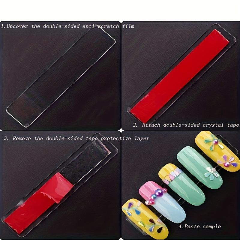 10pcs Nail Display Board Acrylic Aurora Nail Salon Display Strip