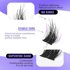 Wispy Eyelash Extensions 3D DIY Individual Faux Mink Lashes