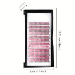 UV Pink Glitter False Eyelashes Mixed Length Luminous Fairy Hair
