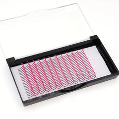 UV Pink Glitter False Eyelashes Mixed Length Luminous Fairy Hair