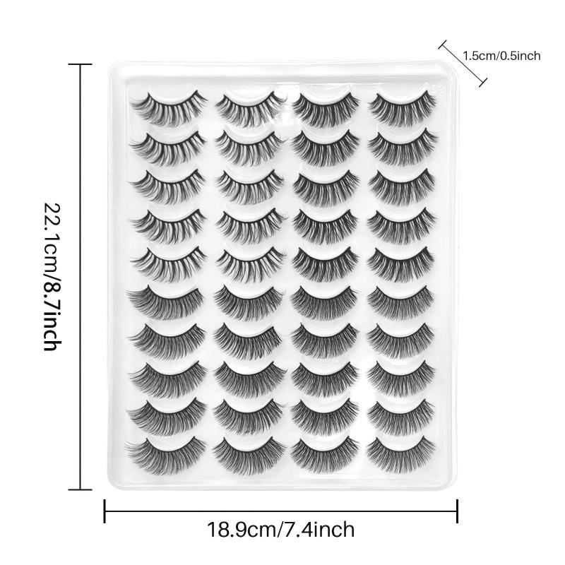 3D Mink Lashes Natural False Eyelashes Soft Wispy Volume Dramatic Long
