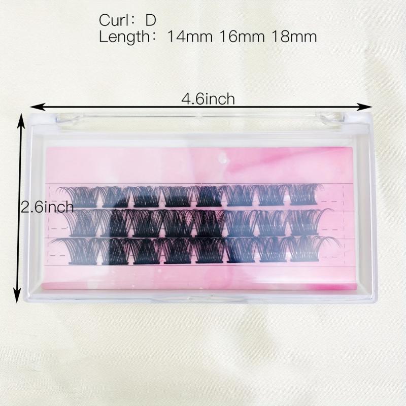 25mm Lashes Clusters DIY Eyelash Extensions D Curl Volume Individual Lashes