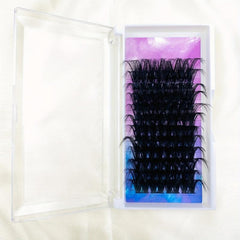 25mm Lashes Clusters DIY Eyelash Extensions D Curl Volume Individual Lashes