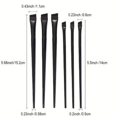 Professional Angled Eyebrow Brush Soft Portable Eye Makeup Flat Tint Brush