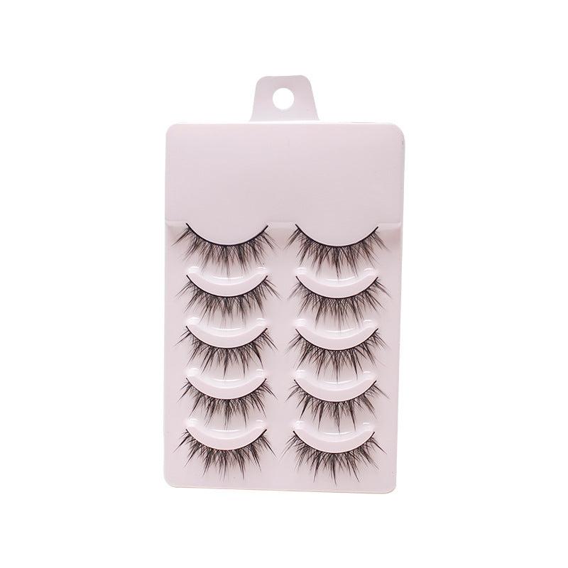 5 Pairs Faux Mink Lashes 3D Natural Long Soft False Eyelashes Wispy Fluffy