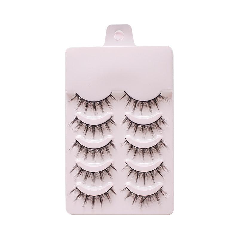 5 Pairs Faux Mink Lashes 3D Natural Long Soft False Eyelashes Wispy Fluffy