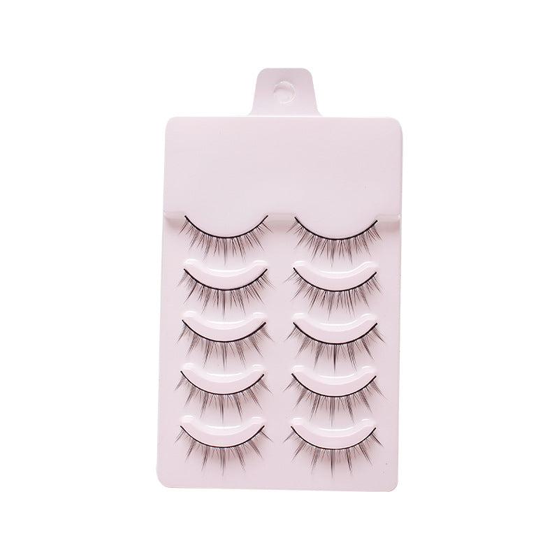 5 Pairs Faux Mink Lashes 3D Natural Long Soft False Eyelashes Wispy Fluffy