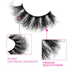 30 pairs Faux Mink Lashes Wispy Natural Look for Dramatic Eyelashes Extension