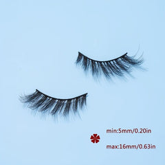 5 Pairs Fox Eye False Eyelashes 16mm Natural Wispy Lashes