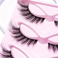 5 Pairs Fox Eye False Eyelashes 16mm Natural Wispy Lashes